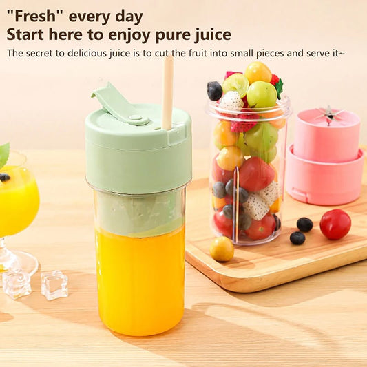 Best Mason Portable Mini juicer Blender With Straw Cup | Juicer Portable Outdoor Juicing Cup | Home Mini Cordless Juicer