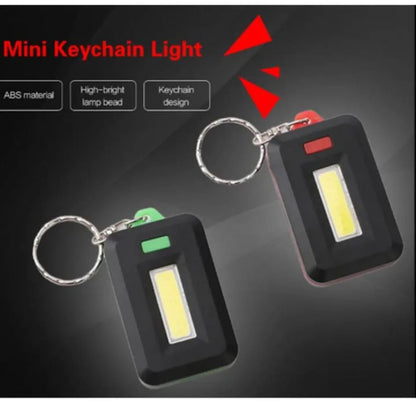 Mini COB LED Keychain Flashlight 3 Modes | Portable Rechargeable Keychain Torch | Emergency Pocket Light
