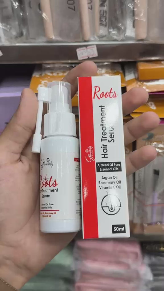 Glowrify Roots Hair Treatment Serum - Nourishing Scalp And Root Care Serum Designed For Healthier Looking Hair - 50ML